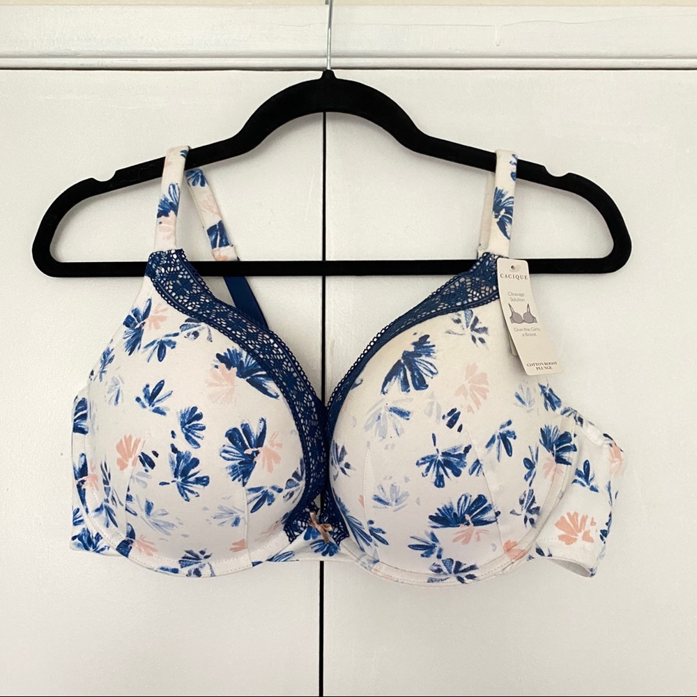 Lane Bryant Cotton Boost Plunge Bra